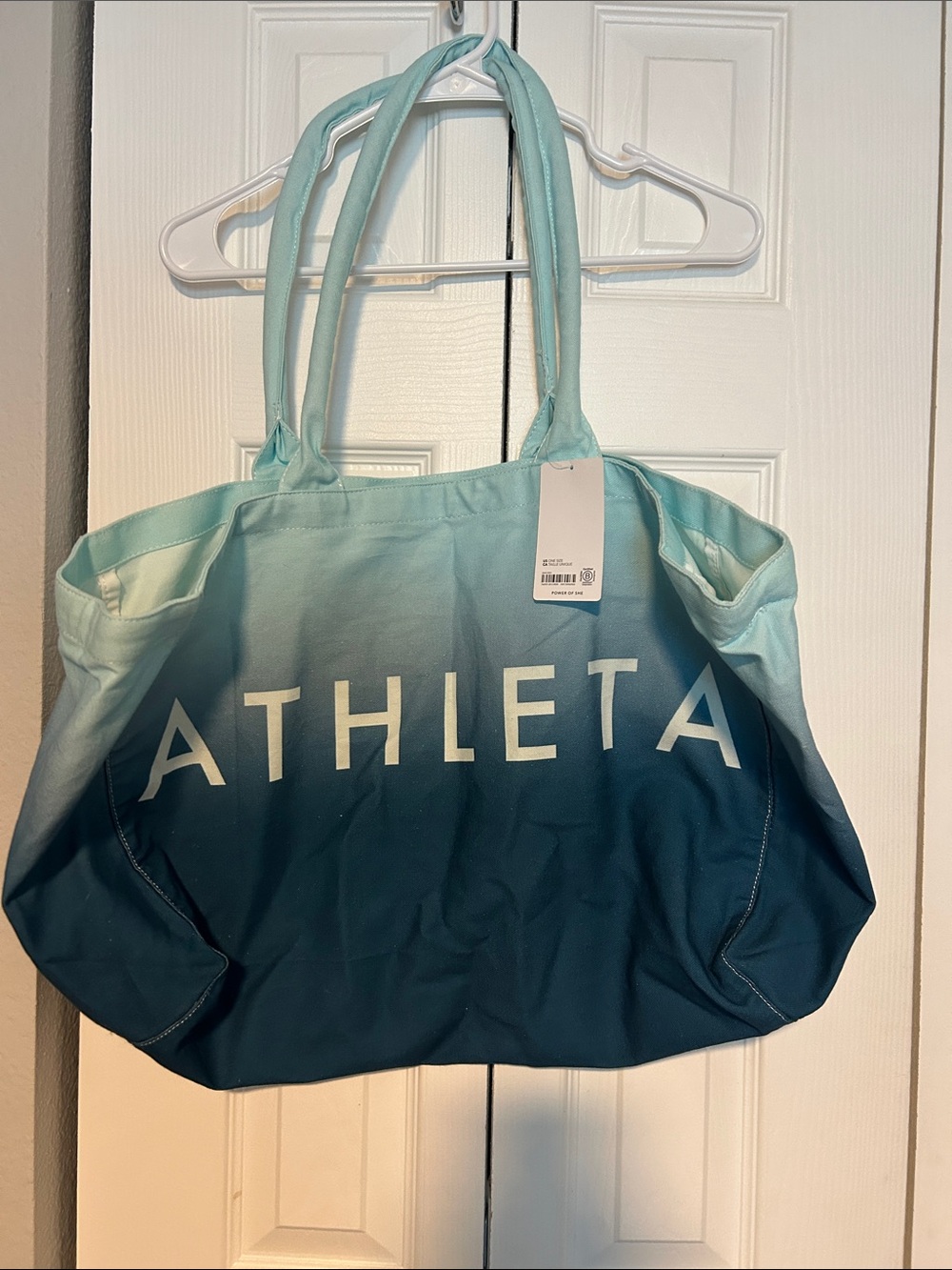 Athleta Ombre Canvas Tote Bag